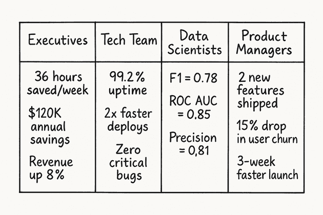 Example: Reporting for Different Stakeholders